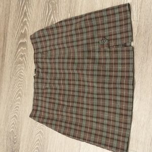 Plaid  mini skirt